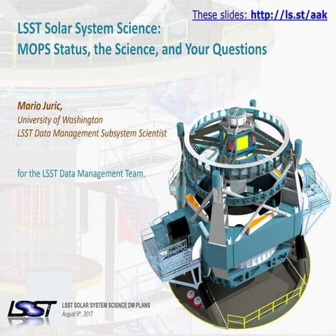 LSST Solar System Science: MOPS Status, the Science, and Your Questions