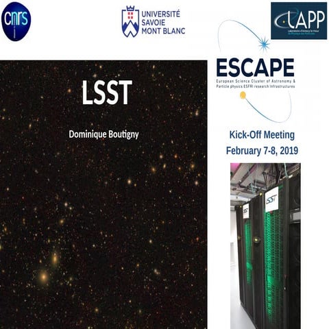 ESCAPE Kick-off meeting - LSST (Feb 2019)