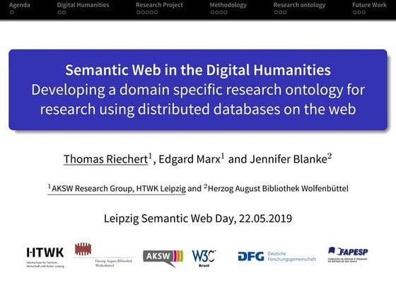 Semantic Web in the Digital Humanities