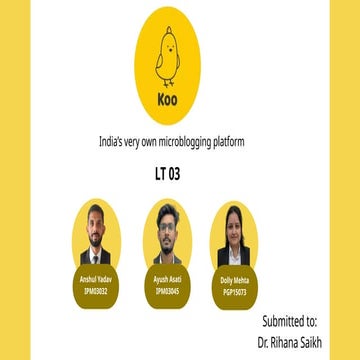 Koo India's very own microblogging platform