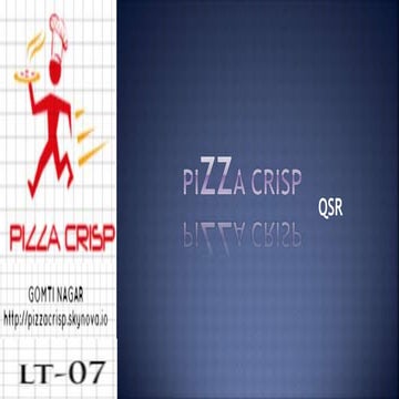 marketing plan pizza crisp