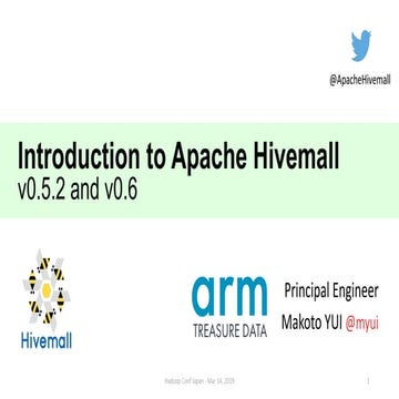 Introduction to Apache Hivemall v0.5.2 and v0.6