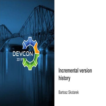 Incremental version history
