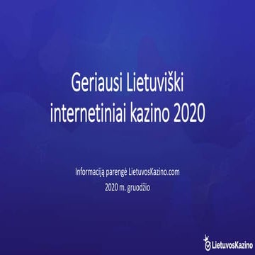 internetinis kazino lietuvoje