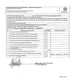 Lista de chequeo biblioteca paula