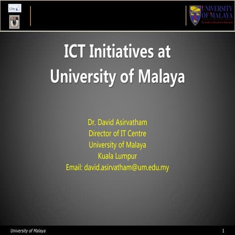 ICT initiatives @UM