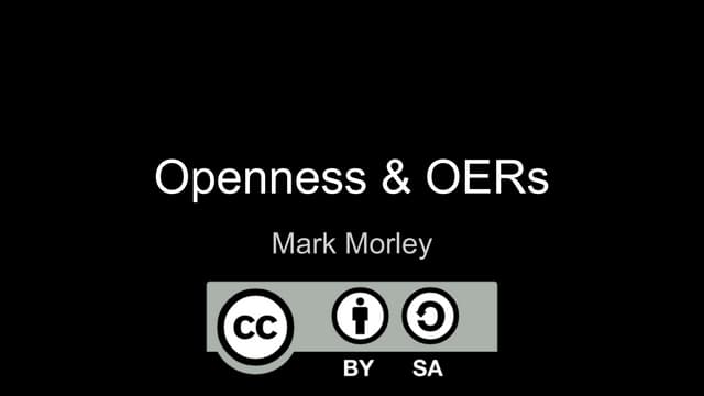 L&T Conference 2014 presentation: Openness & OERs