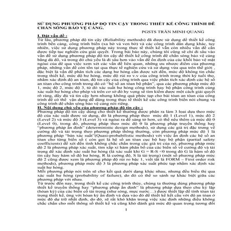 Do tin cay cac cong trinh tren bien_Nguyen Vi | PDF