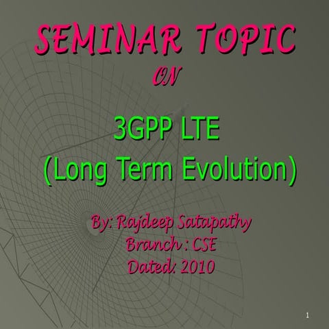 LTE Engg Seminar | PPT