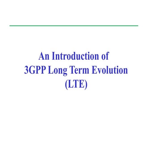 LTE Basic | PPTX