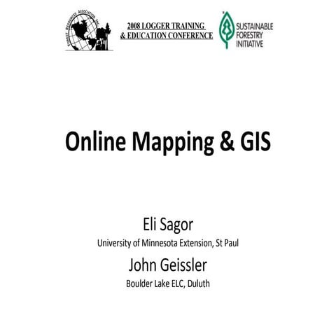 Online Mapping & GIS