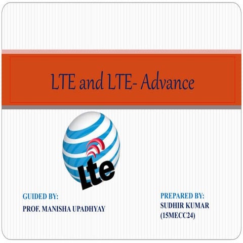Lte  seminar- sudhir kumar