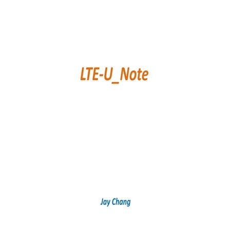 Lte-u note