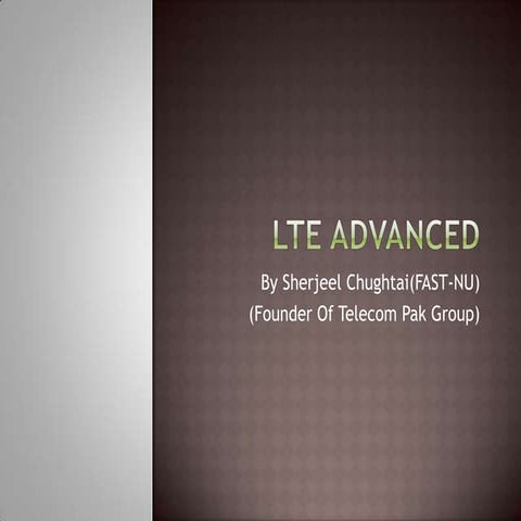 Lte advanced
