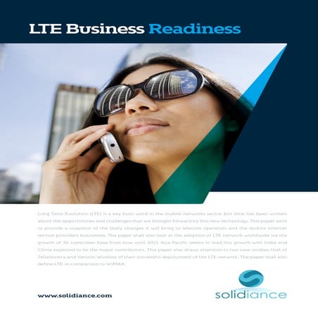 4G Business Readiness: LTE Opportunities and Challenges in Asia |  www.solidi...
