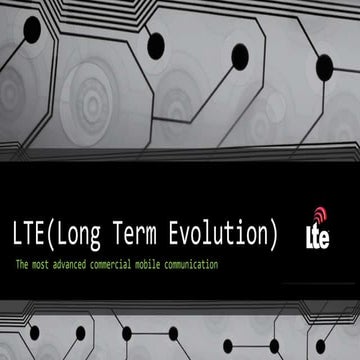 Lte(long term evolution) 4G LTE