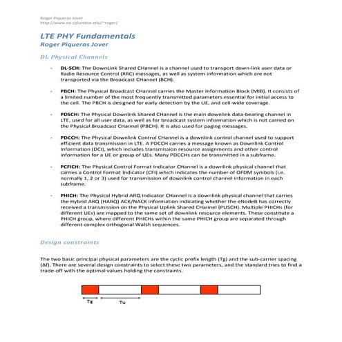 Lte phy fundamentals