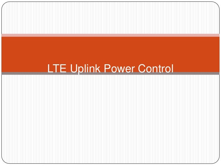 Lte power control
