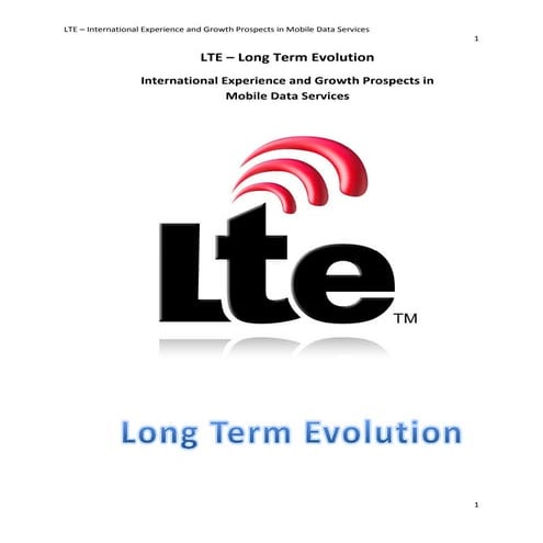 Lte project report
