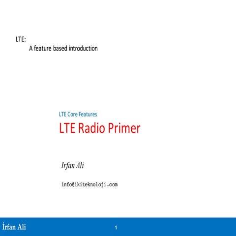 LTE Radio Overview: Downlink