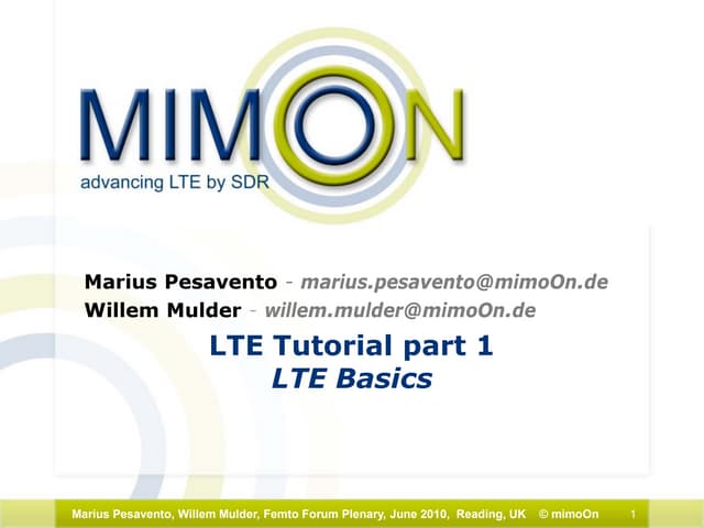 LTE Basics