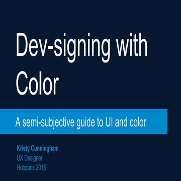 Dev-signing with color