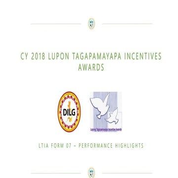 Lupong Tagapamayapa Incentives Awards 2018