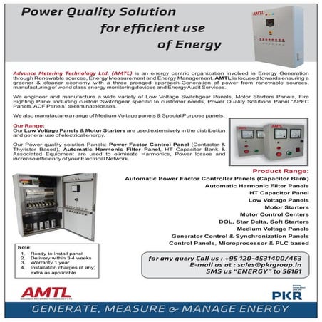 Detailed Project Report on LV ELECTRICAL PANELS MANUFACTURING UNIT | PDF