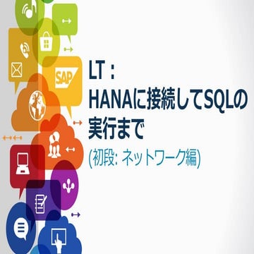 LT SAP HANAネットワークプロトコル初段