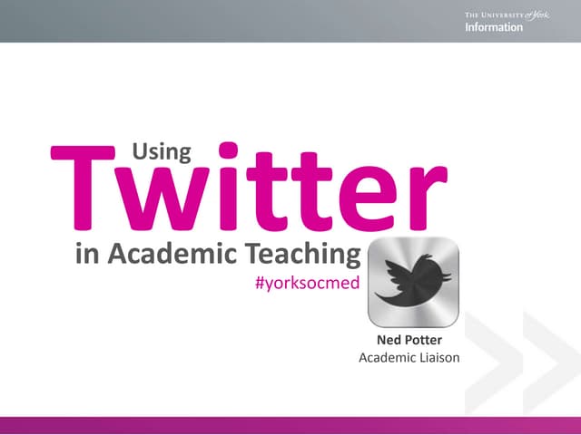 Using Twitter in Academic Teaching