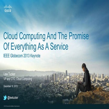 Cloud Computing and the Promise of Everything as a Service