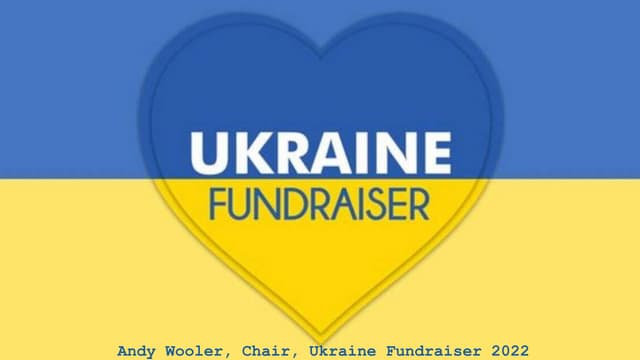 Ukraine Fundraiser 2022 - Presentation at Learning Technologies, April