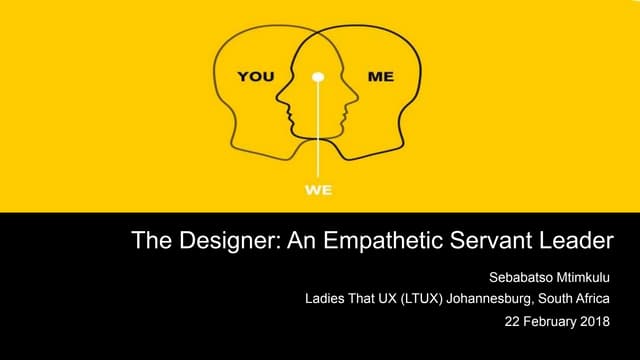 LTUX  JHB - An Empathetic Servant Leader
