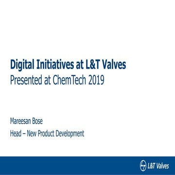 L&T Valves - Digital Initiatives 