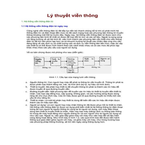 Lý thuyết viễn thông