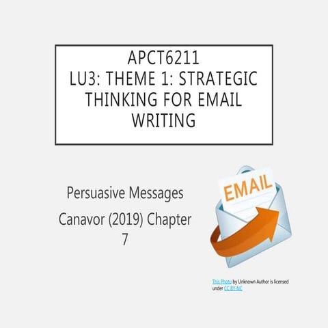 APCT6211: LU3 Email Messages