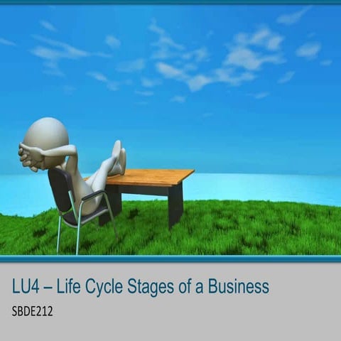 Lu4 – life cycle stages of a business