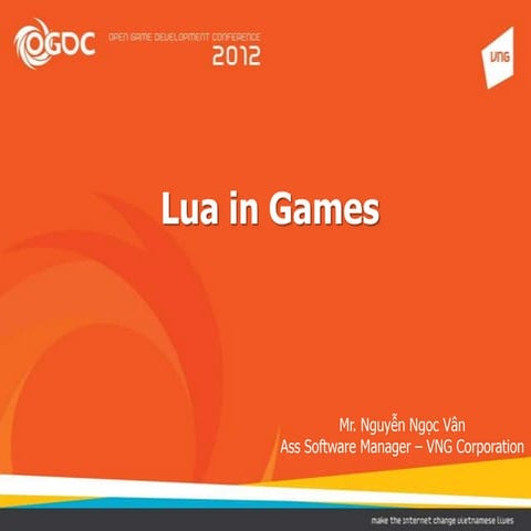 Lua in games | PPT