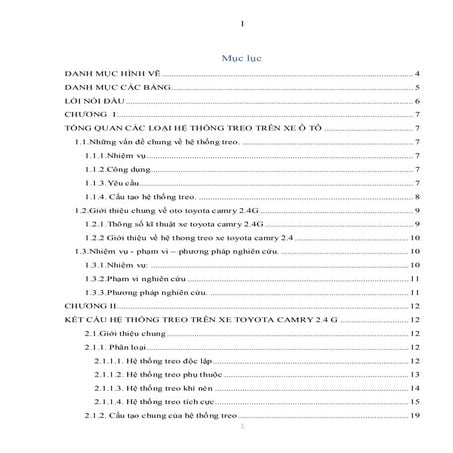 Đề tài: Chẩn đoán bảo dưỡng kỹ thuật hệ thống treo xe toyota
