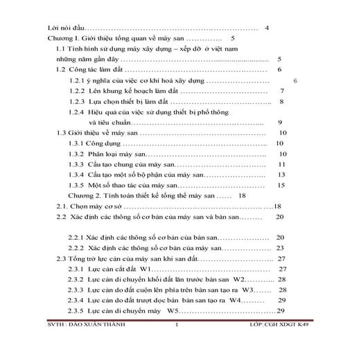 Đề tài: Tính toán thiết kế máy san có trọng lượng Gm =14 tấn, 9đ