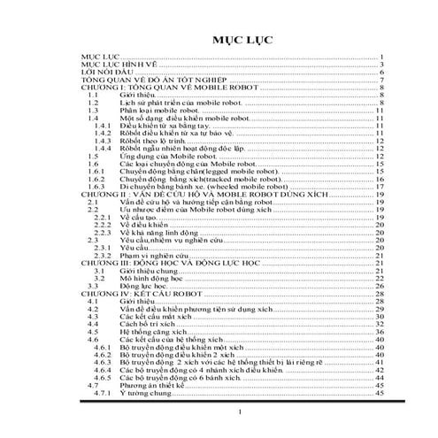 Đề tài: Tổng quan về mobile robot, HAY, 9đ
