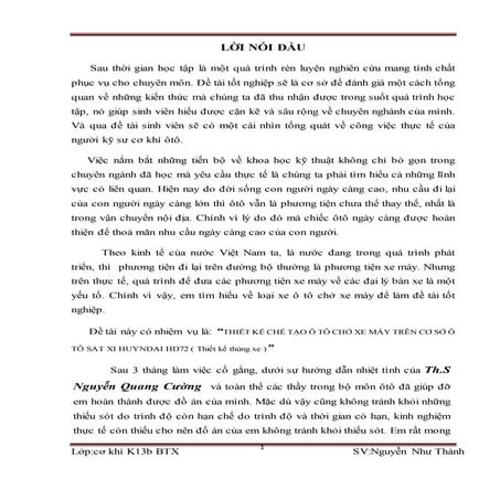 Chế tạo ô tô chở xe máy trên cơ sở ô tô Sat Xi huyndai HD72, 9đ