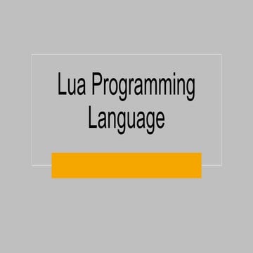 Lua Programming Language.pptx