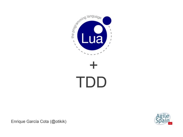Lua+tdd | PPT