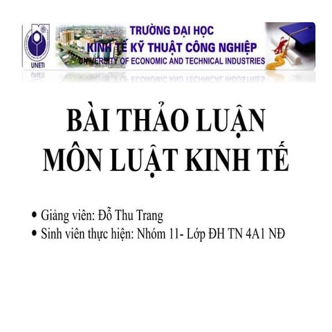 Bài thảo luận Luật kinh tế