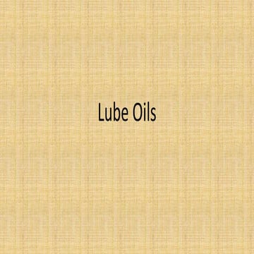 Lube oils