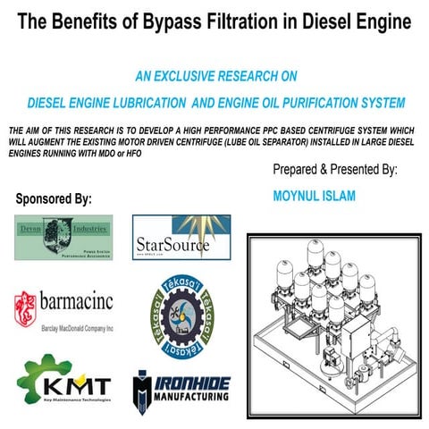 Bypass Filtration in Diesel Engine