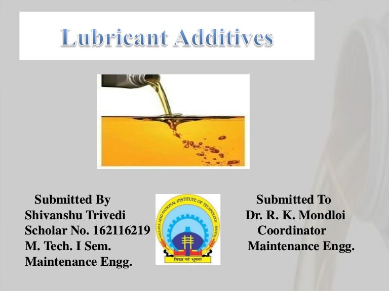 Lubricant additives