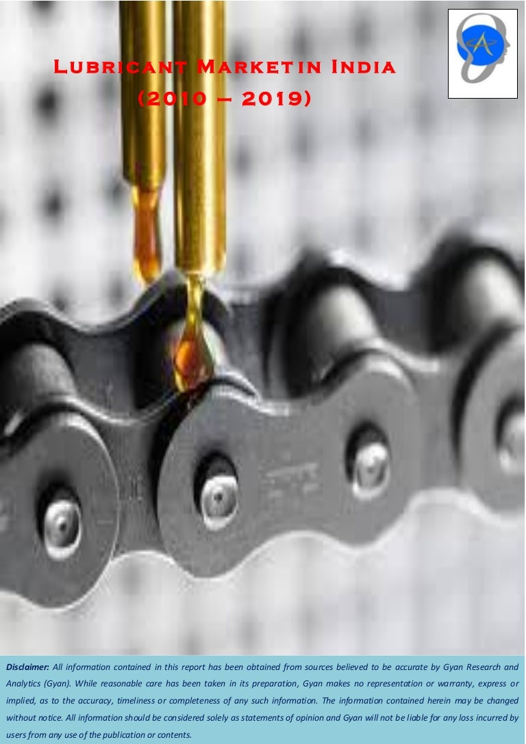 Lubricant market in india (2010 2019)