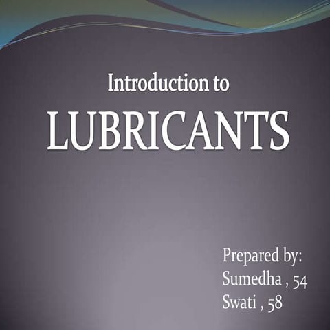 Lubricants